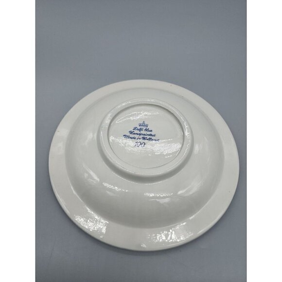 Royal Delft Blue Vintage Hand-painted Ashtray windmill Design Holland 8.5" - Picture 3 of 4